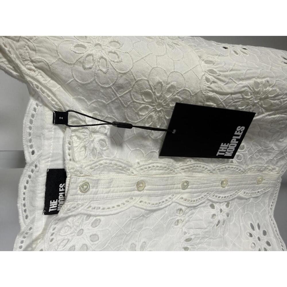 The Kooples Floral Embroidered Peplum Top US Medium / FR 2 NWT $185 - Picture 4 of 7